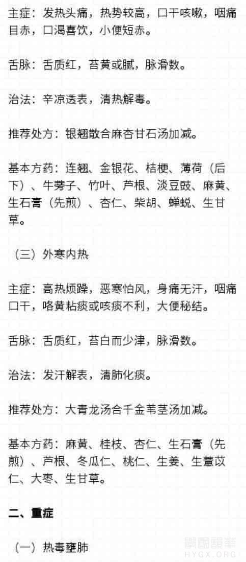 陕西省新型冠状病毒感染的肺炎中医药治疗方案(试行第一版)