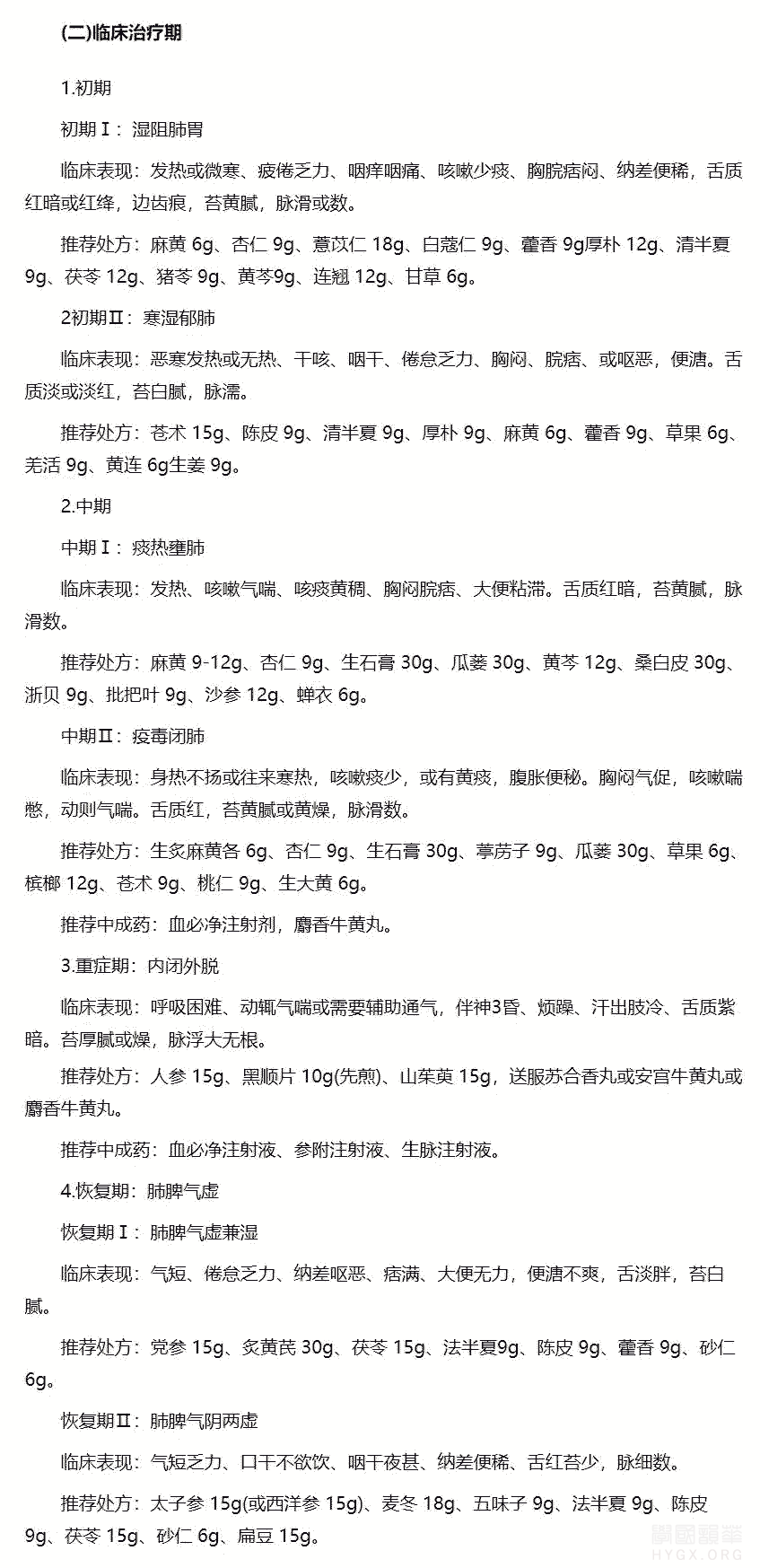 山西省新型冠状病毒感染的肺炎中医药防治方案(试行)