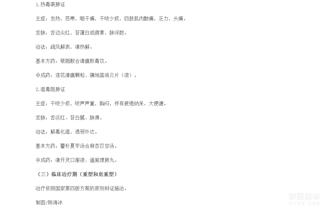 海南省發布新型冠狀病毒感染肺炎中醫藥防治方案